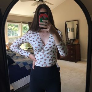 Brandy Melville Wrap Tie Shirt